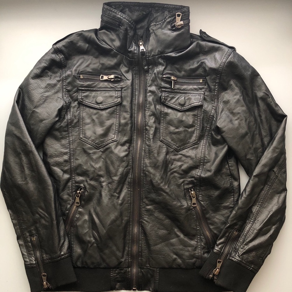Vegan leather jacket